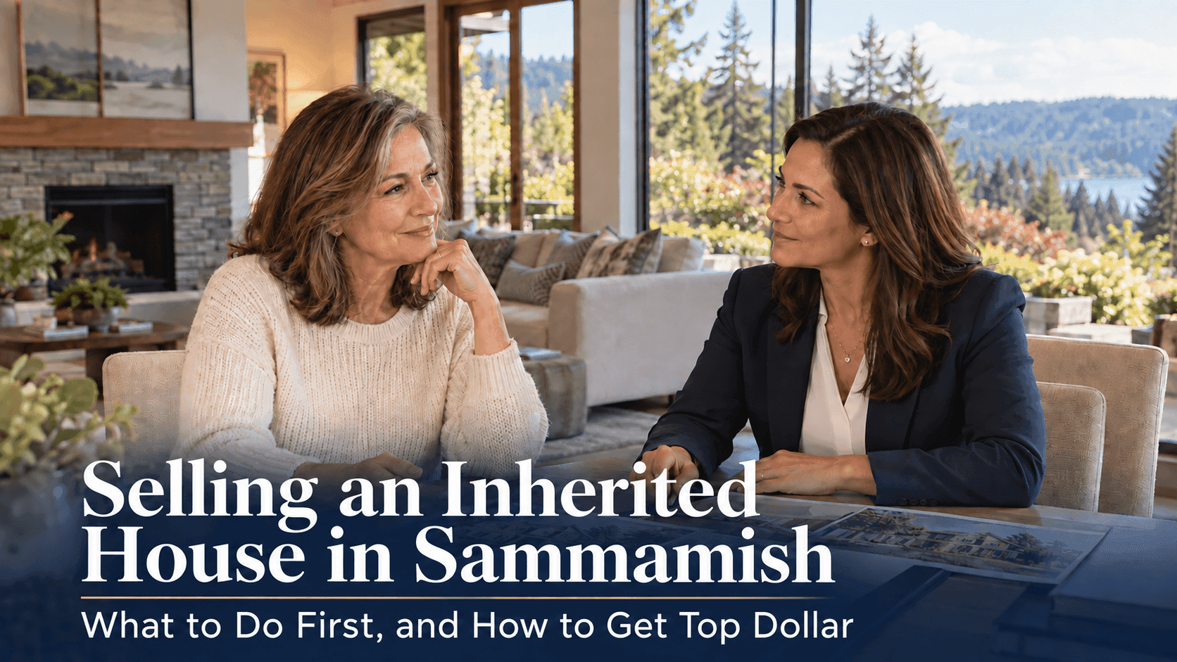 Inherited home in Sammamish Washington prepared for sale with fresh landscaping and clean curb appeal