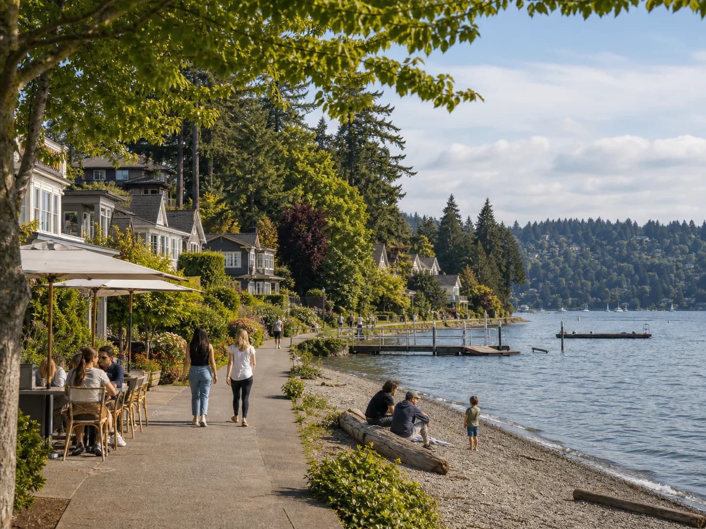 Madison Park Seattle luxury homes near Lake Washington